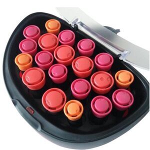 Remington H-5600 Flocked Hot Rollers Near New No Clips